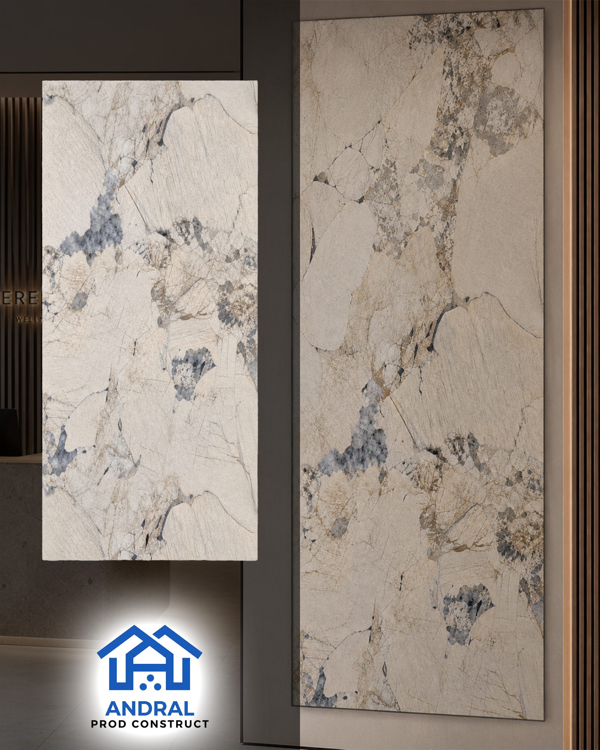 Panou decorativ PVC imitatie piatra APC-KB-8053-1B