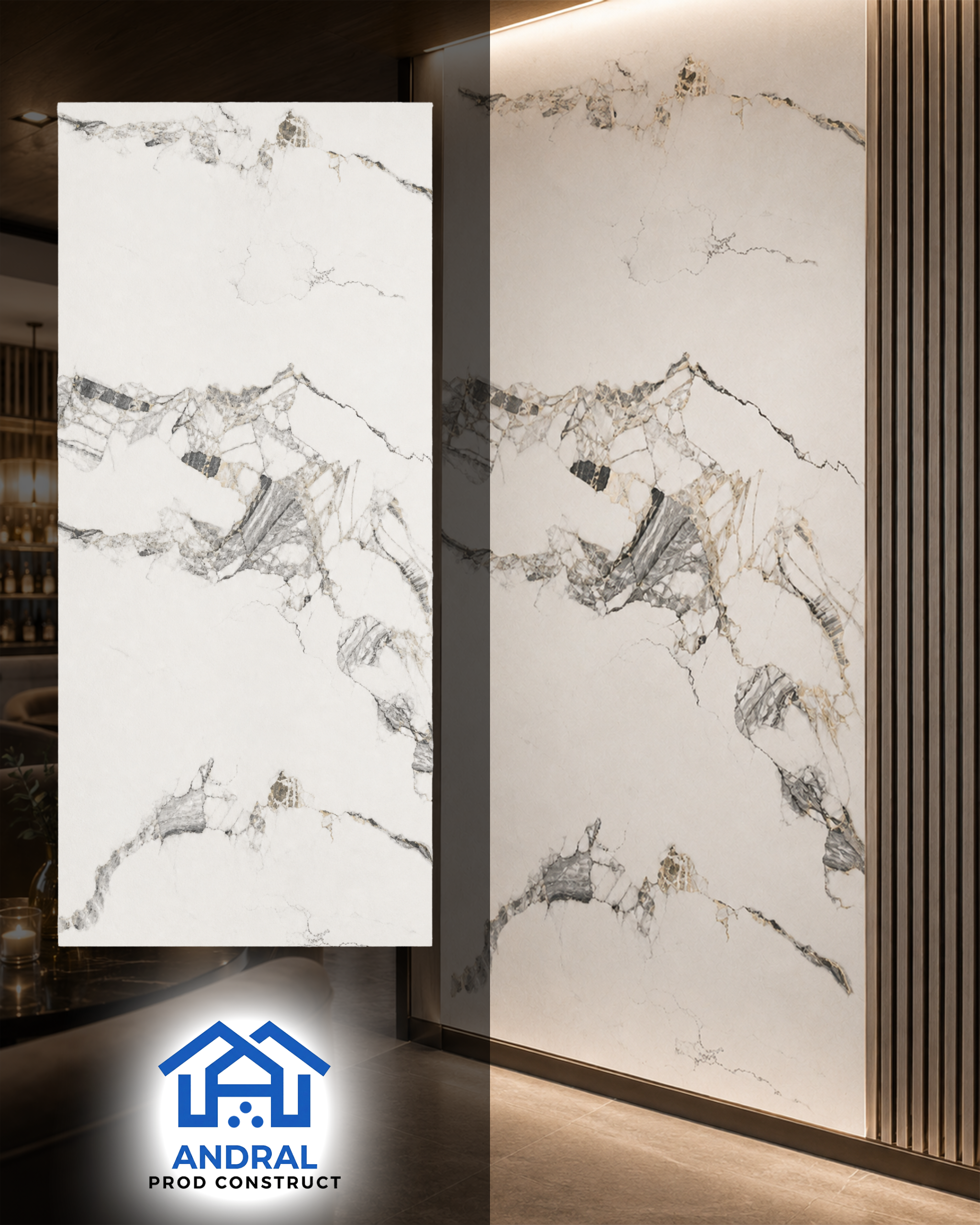 Panou decorativ PVC imitatie piatra APC-8080
