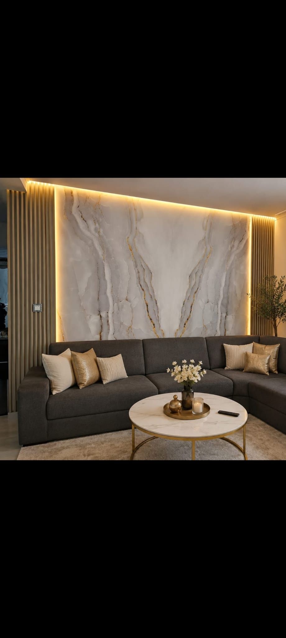 Panou decorativ imitatie marmura PVC APC-S-1006 - imagine 2